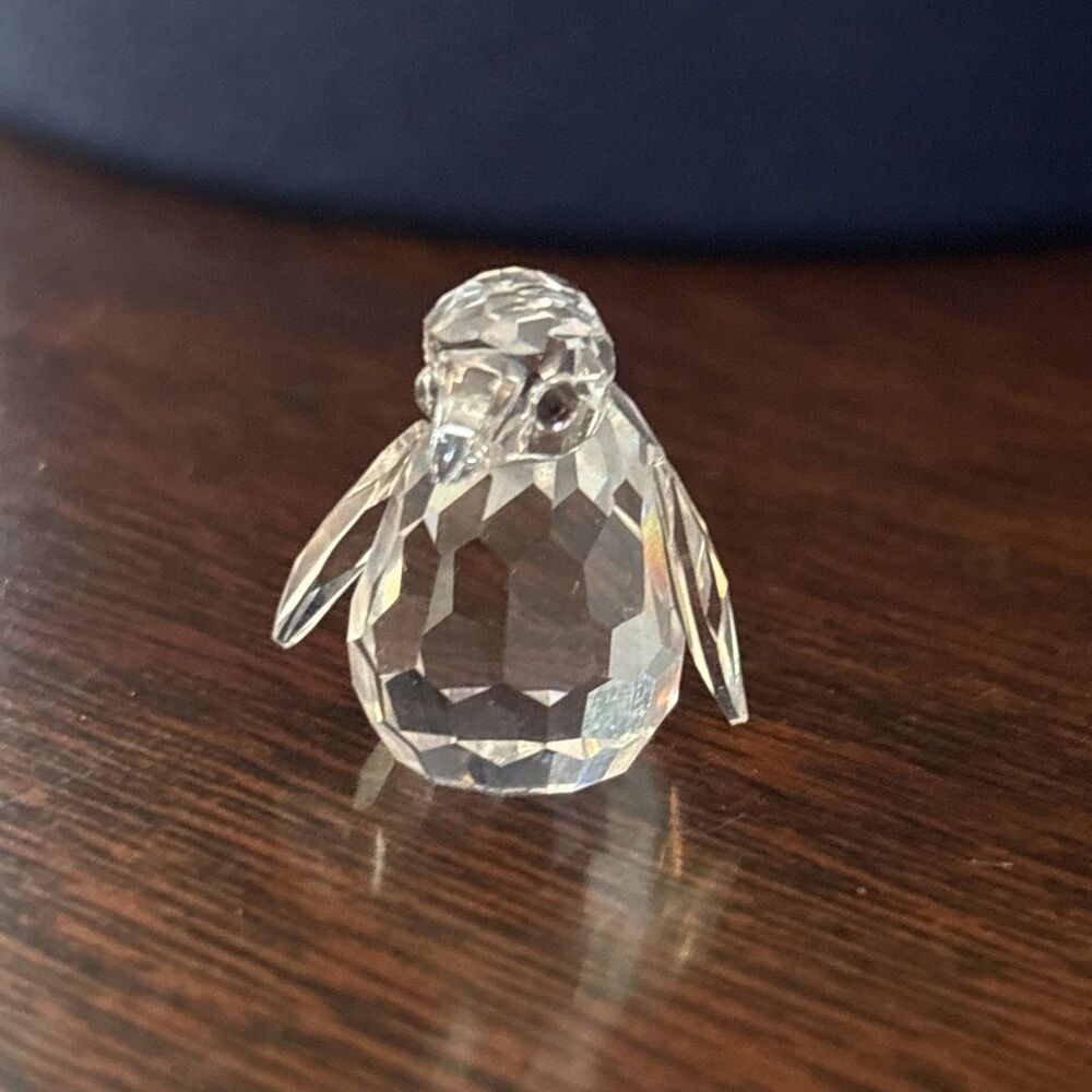 🐧Swarovski Crystal Mini (6/8In.) Baby Penguin Figurine, w/ Iridescent Eyes